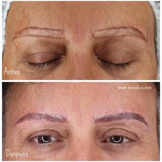 Micropigmentación cejas duracion en Monalico