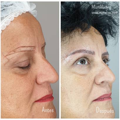 Augenbrauen microblading en centro especializado