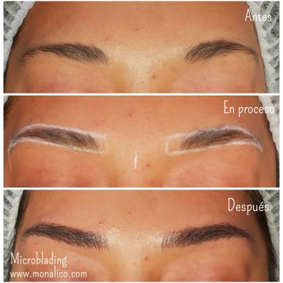 Microblading cejas en Monalico