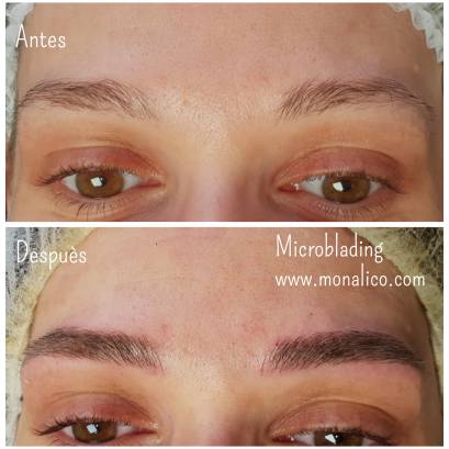 Cejas perfectas tatuadas en Monalico