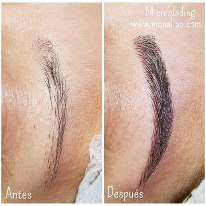 Microblading paso a paso en Monalico