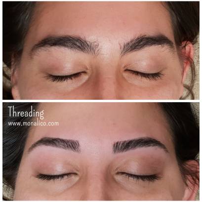 Cejas pelo a pelo antes y despues en centro especializado