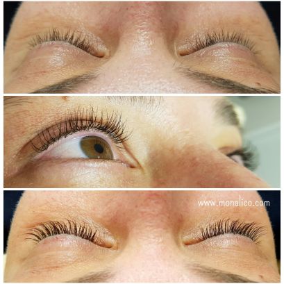 Desmaquillante de ojos para extensiones de pestañas en Monalico