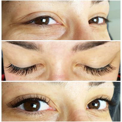 Extensiones pestañas volumen ruso en centro especializado