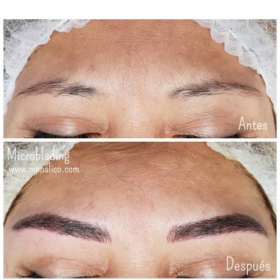 Micropigmentación de cejas paso a paso en Monalico