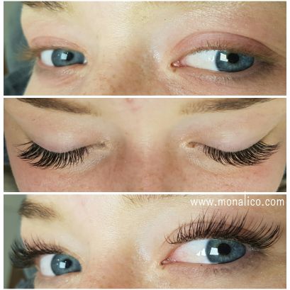 Extensiones de pestañas pros y contras en Monalico