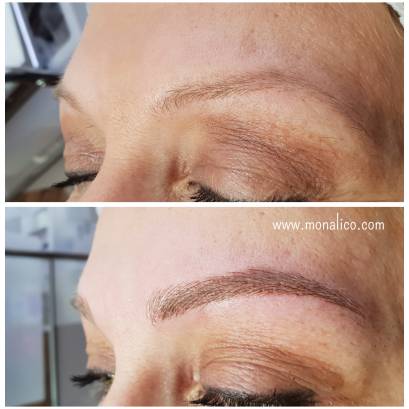Donde tatuan cejas en Monalico