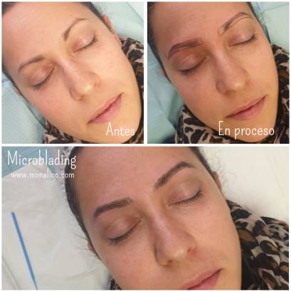 Microblading cuidados posteriores en Monalico