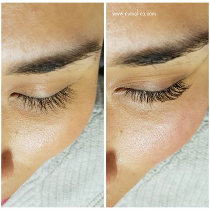 Curso de colocacion de extensiones de pestañas en Monalico