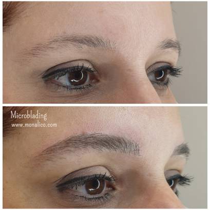 Maquillaje semipermanente de cejas en centro especializado