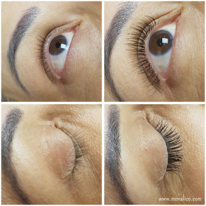 Desmaquillante de ojos para extensiones de pestañas en centro especializado