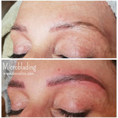 Maquillaje permanente cejas en centro especializado