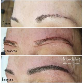 Microblading sourcils en Monalico