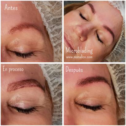 Tatuaje de cejas pelo a pelo en Monalico