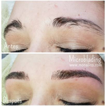 Cejas semipermanentes en Monalico