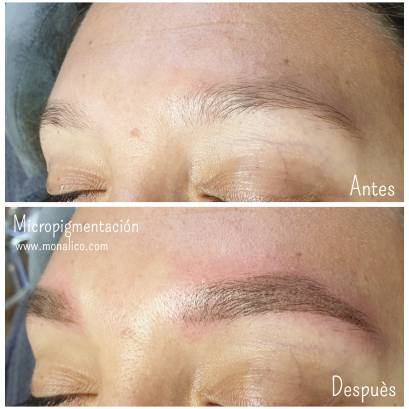 Tatuaje de cejas en Monalico