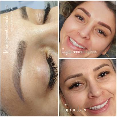 Microblading touch up en centro especializado