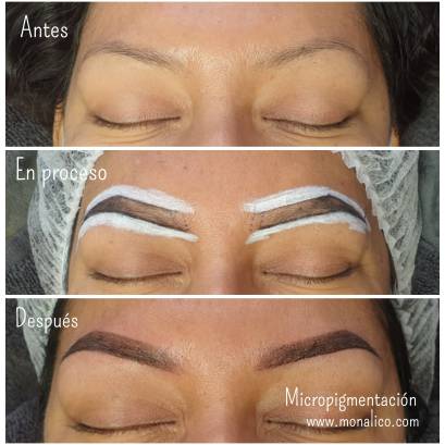 Tatuaje de cejas en centro especializado