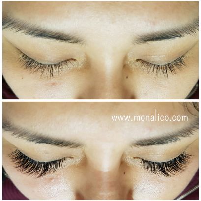 Mascara efecto extensiones en Monalico