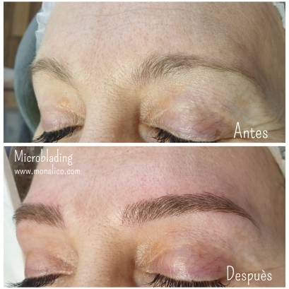 Microblading eyebrows near me en Monalico