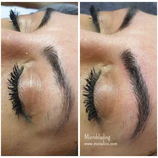 Tecnica de microblading en centro especializado