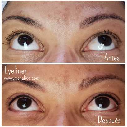 Cejas y ojos tatuados en centro especializado