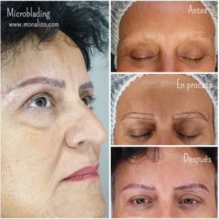Micropigmentación cejas pelo a pelo precio en Monalico