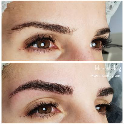 Cejas tatuadas naturales en Monalico