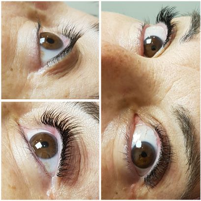 Extensiones de pestañas efecto rimel en centro especializado