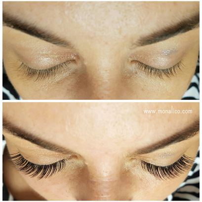 Rizado y tinte de pestañas