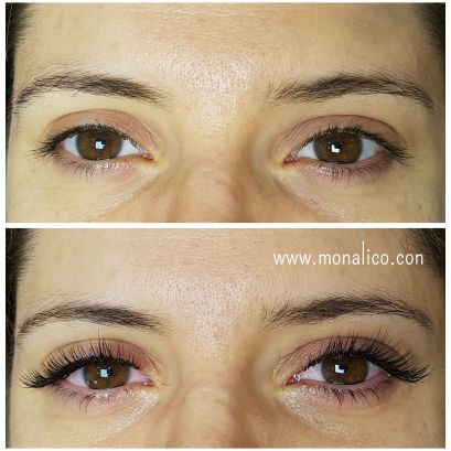 Pestañas pelo a pelo tipos
