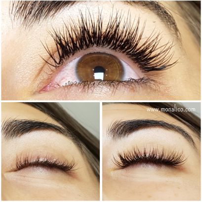 Extensiones de pestañas hibridas