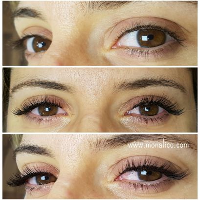 Extensiones de pestañas pelo a pelo