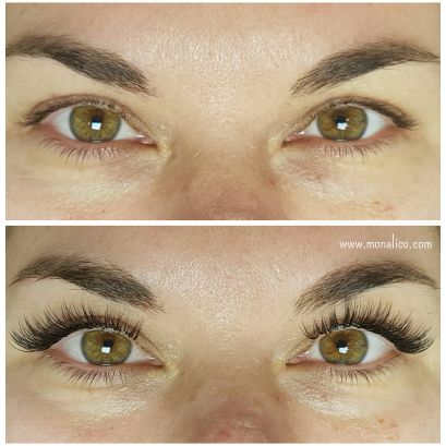 Pegamento extensiones de pestañas pelo a pelo