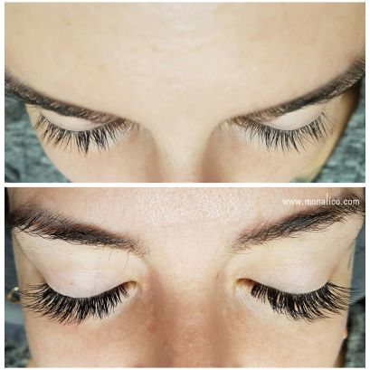 Como se hace las extensiones de pestañas