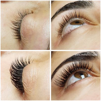 Extensiones de pestañas 2d y 3d