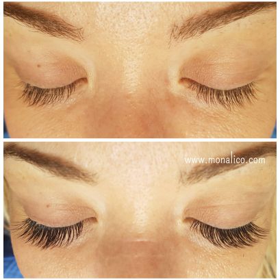 Extension de pestañas efecto rimel