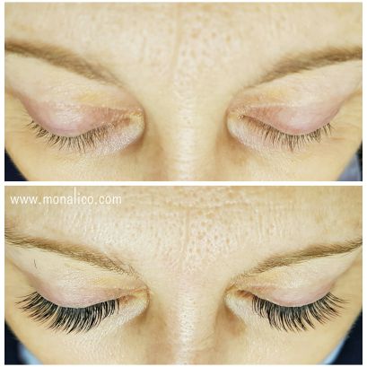 Pestañas 1x1 naturales