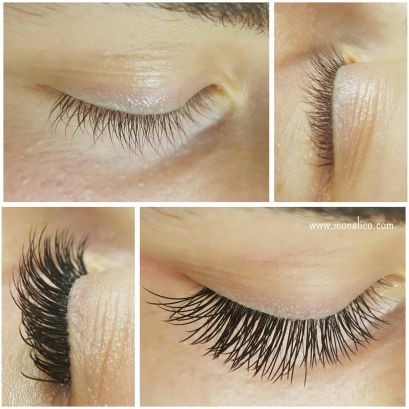 Extension de pestañas una a una