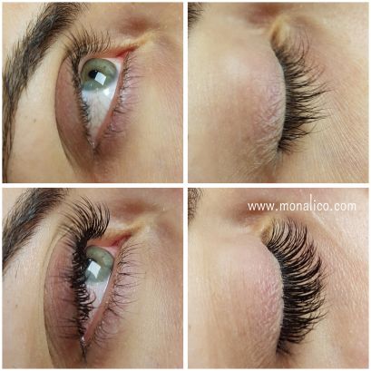 Tipos de extensiones de pestañas pelo a pelo