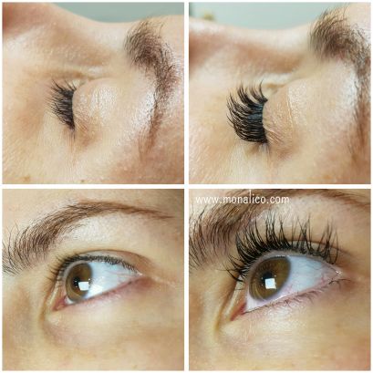 Extensiones de pestañas pelo natural