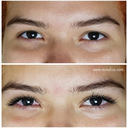 Poner pestañas pelo a pelo