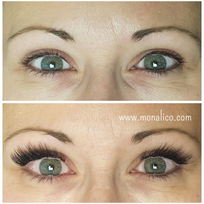 Pestañas por punto cuidados