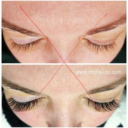 Blink pestañas en centro especializado