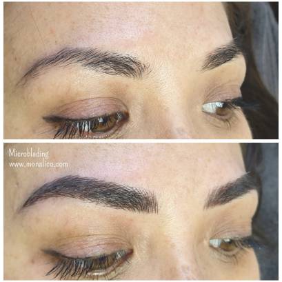 Cejas pelo a pelo antes y despues